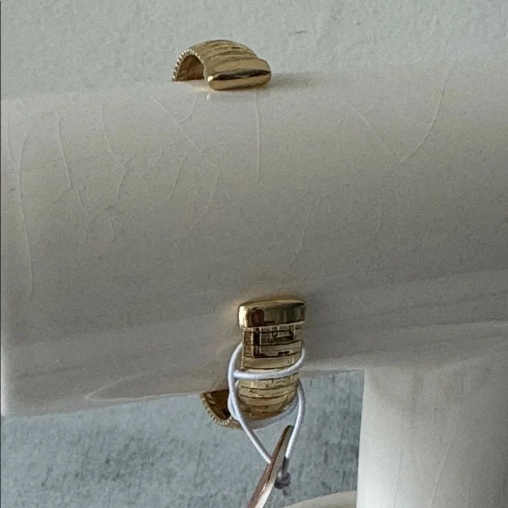 Mia Fiore Dyadema Gold Plated Bronze Open Cuff Bracelet Italy